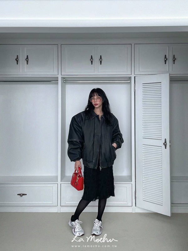 復古皮質夾克外套(ELEANORE清單)